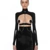 ANOESES Latex Top "Stella009" Black