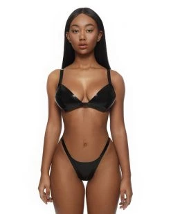 ANOESES Bra "Stella005" Black Latex