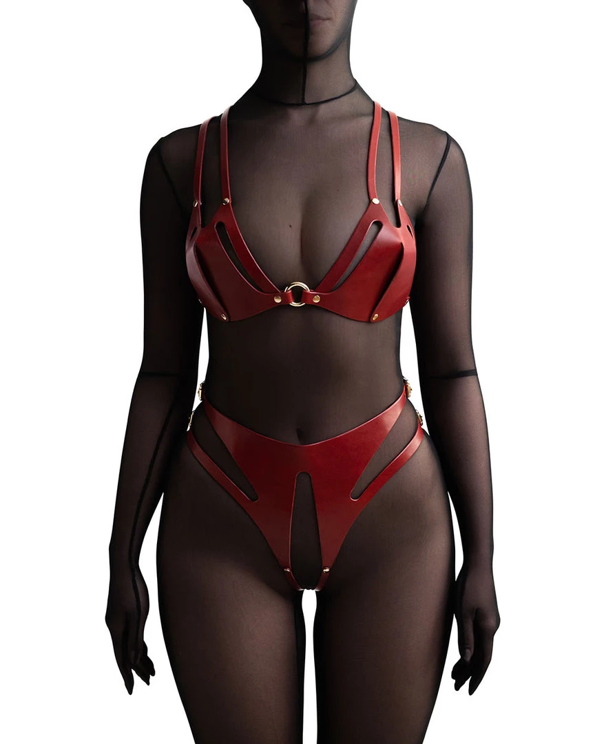 Restrict Panties "Elida" Red (high Waist) 4 Restrict Panties "Elida" Red (high Waist)