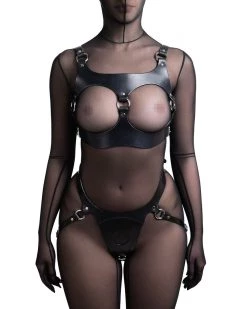 Restrict Lingerie Panties For Strap-on "Lora" Black