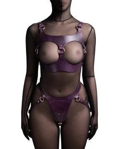 Restrict Panties For Strap-on "Lora" Violet Lingerie