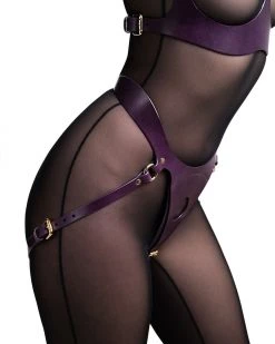 Restrict Panties For Strap-on "Lora" Violet Lingerie 7 Restrict Panties For Strap-on