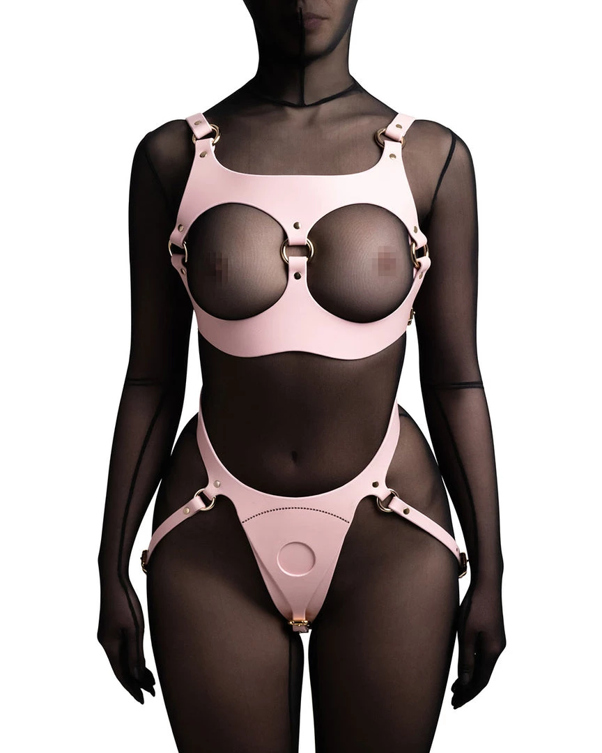 Restrict Panties For Strap-on "Lora" Pink Lingerie 4 Restrict Panties For Strap-on "Lora" Pink Lingerie
