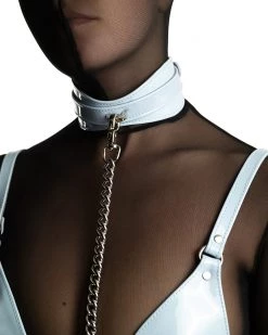 Anoeses Collar "Nellie" Light Blue Patent Restraint