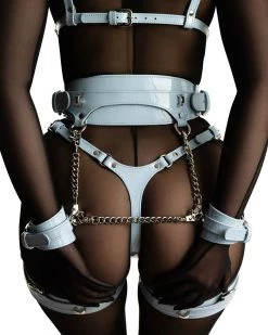 Anoeses Restraint Set "Nellie" Light Blue Patent 14 Anoeses Restraint Set