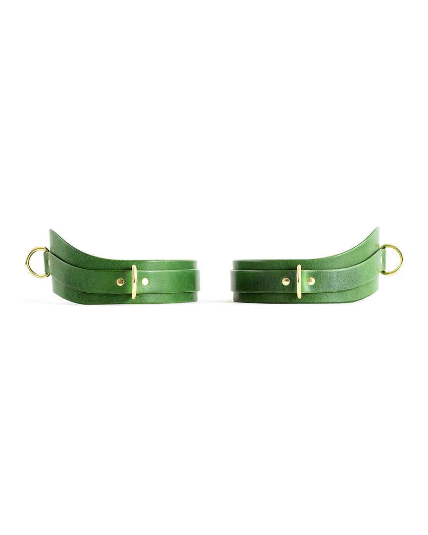 ANOESES Restraint Thigh Cuffs "URANIA" Green 4 ANOESES Restraint Thigh Cuffs "URANIA" Green