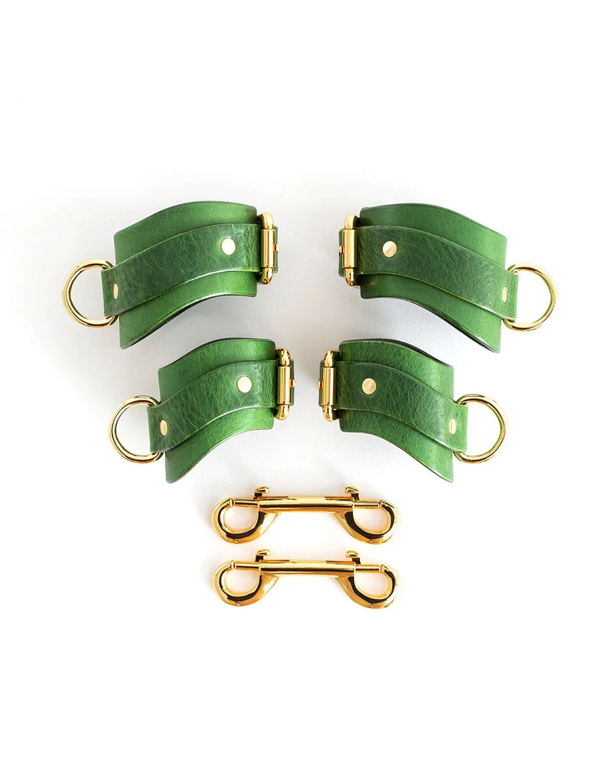 Anoeses Restraint Hand & Ankle Cuffs "URANIA" Green 6 Anoeses Restraint Hand & Ankle Cuffs "URANIA" Green