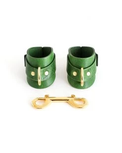 Anoeses Restraint Hand & Ankle Cuffs "URANIA" Green 10 Anoeses Restraint Hand & Ankle Cuffs