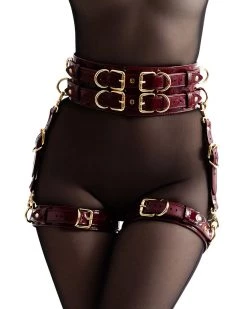 Anoeses Restraint Set "Aura" Burgundy Patent 13 Anoeses Restraint Set