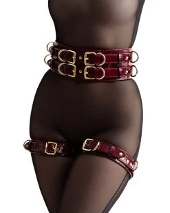 Anoeses Belt “Aura” Burgundy Patent Sale 11 Anoeses Belt “Aura” Burgundy Patent Sale