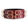 Anoeses Belt “Aura” Burgundy Patent