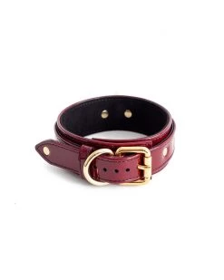 Anoeses Collar "Aura" Burgundy Patent Sale