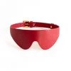 Anoeses Restraint Hard Leather Blindfold Mask Red