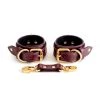 Anoeses Restraint Hand & Ankle Cuffs "Aura" Burgundy