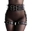 ANOESES Set With Garters "Aura" Black
