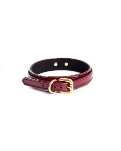 Anoeses Collars, Leashes Collar Mini "Dita" Burgundy Patent