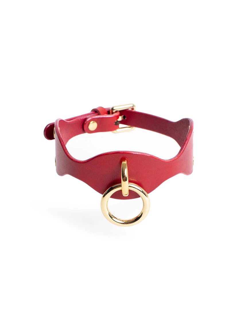 Anoeses Collar "Reina" Red Restraint 3 Anoeses Collar "Reina" Red Restraint