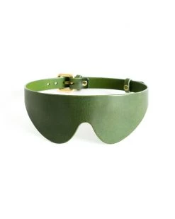 Anoeses Hard Leather Blindfold Mask Violet Restraint