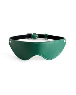 Anoeses Restraint Soft Leather Blindfold Mask Emerald