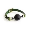 Anoeses Hard Leather Gag Green