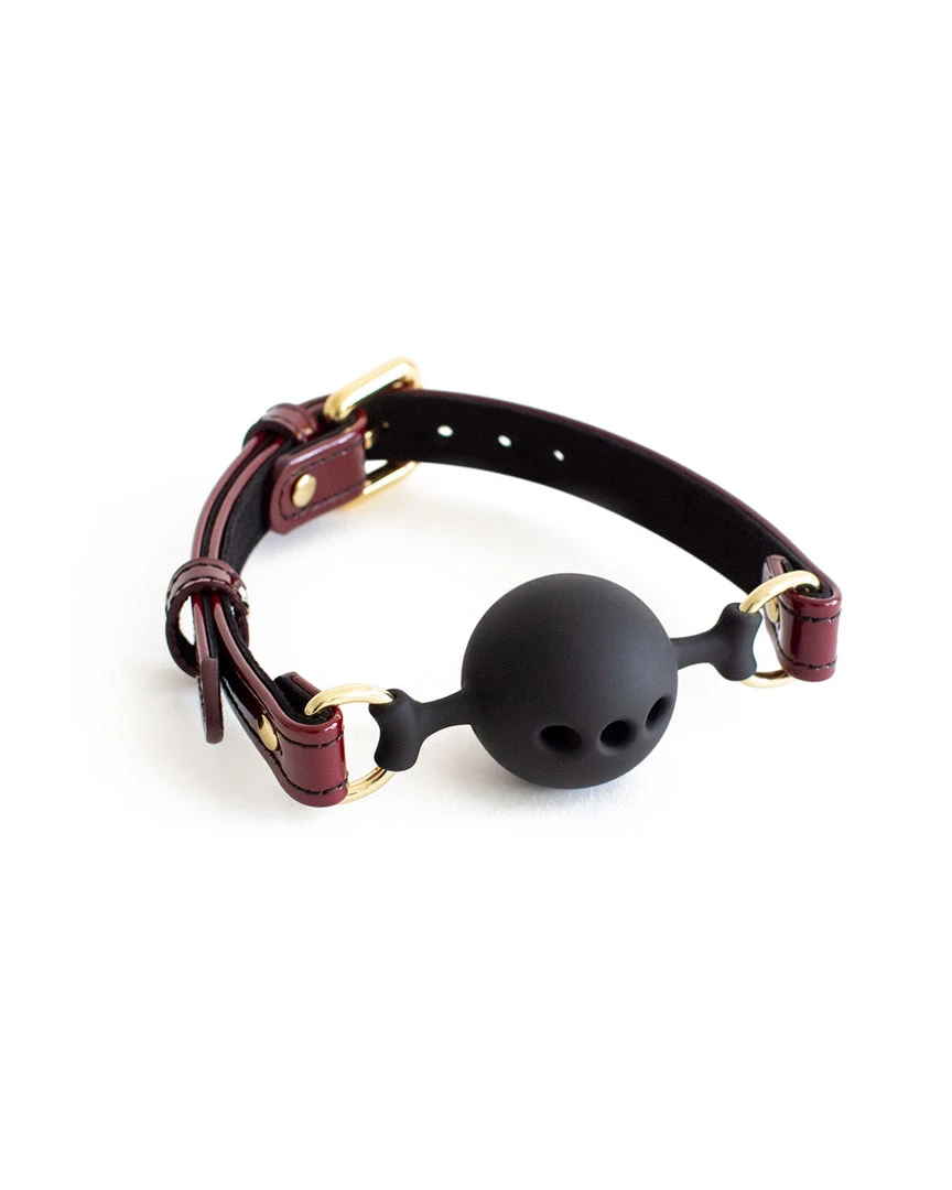 Anoeses Soft Leather Gag Burgundy Patent 3 Anoeses Soft Leather Gag Burgundy Patent