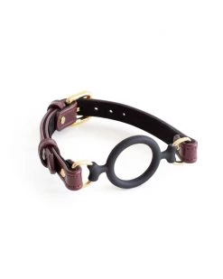 Anoeses Soft Leather Gag Burgundy