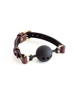 Anoeses Restraint Soft Leather Gag Burgundy