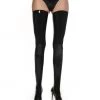ANOESES Stockings "Stella001" High Black Latex